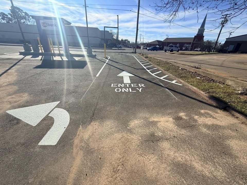 Parking Lot Striping for Straight Line Striping in Little Rock, AR