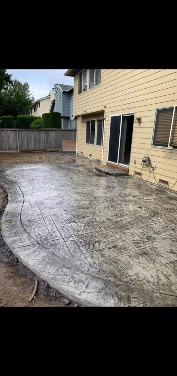Stamped Concrete Installation for Mafileo Concrete in San Francisco, CA
