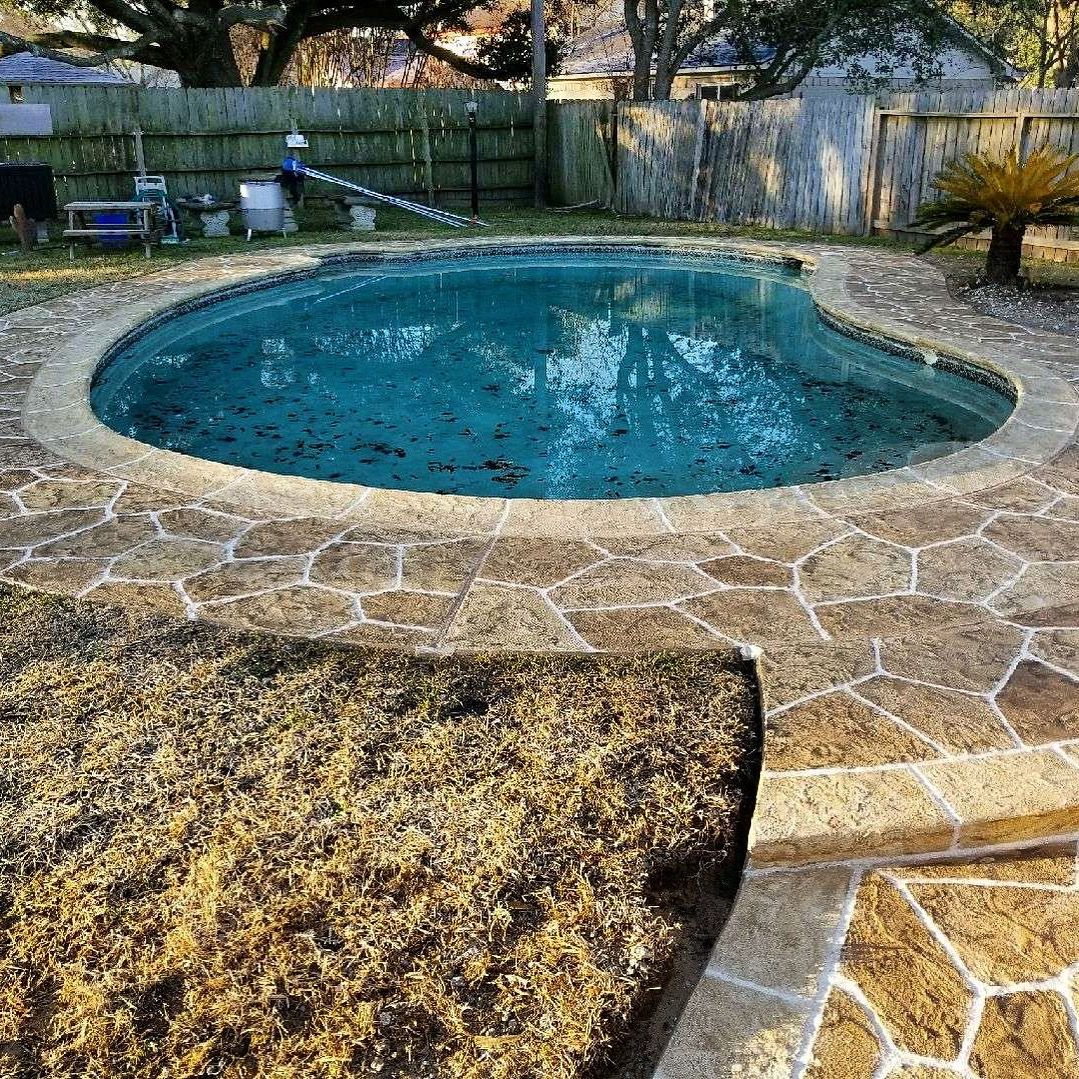 Pool Remodels for Texas Curb N Borders in Houston, TX
