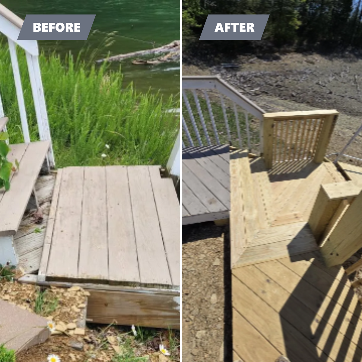 Deck Repair for The Handyman Viking in Dandridge, TN