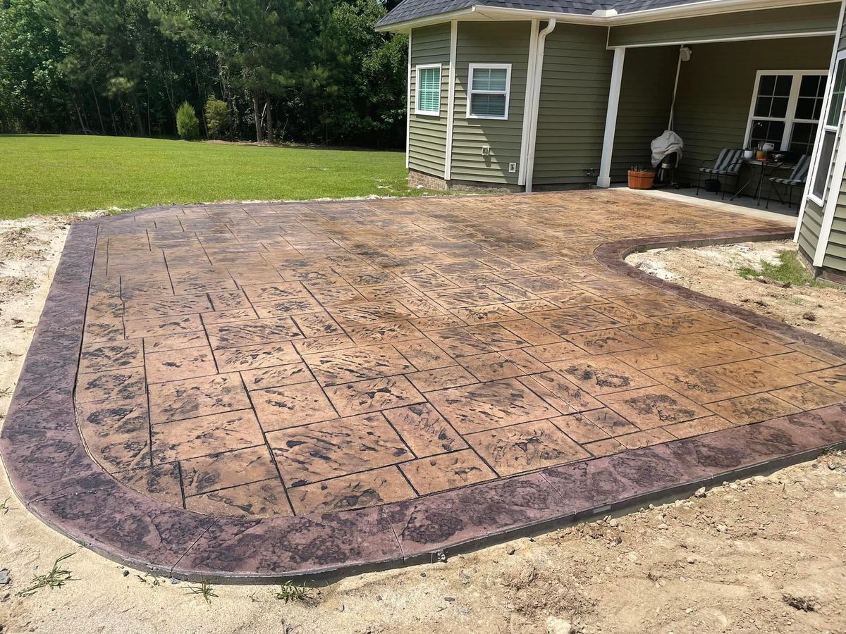Patio Design & Installation for Concrete Cowboyz in Greenville, NC