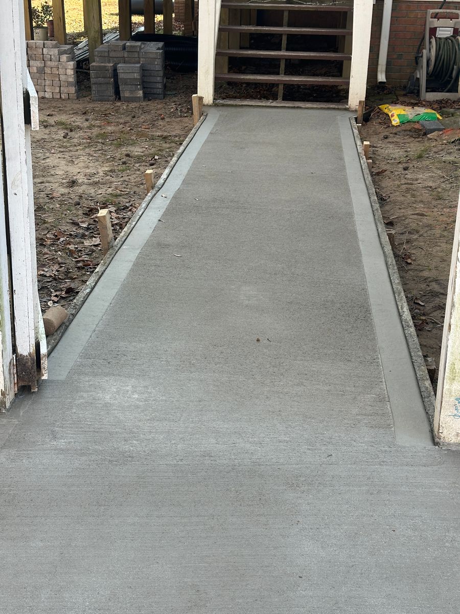 Concrete for Nature Tones Landscaping & Hardscaping in Hampstead, NC