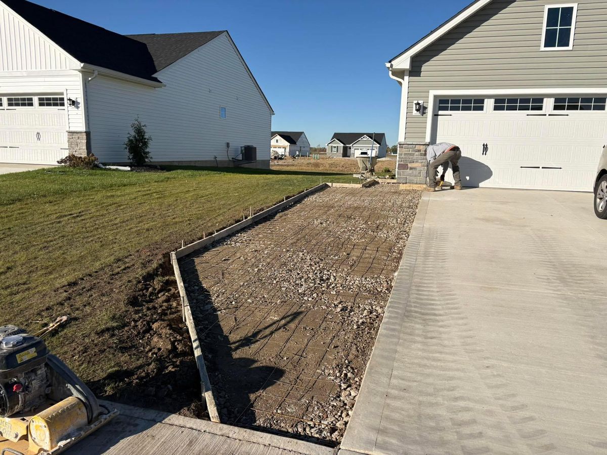 Driveway tear out and replacement for Concrete Pros, LLC in Lorain, OH
