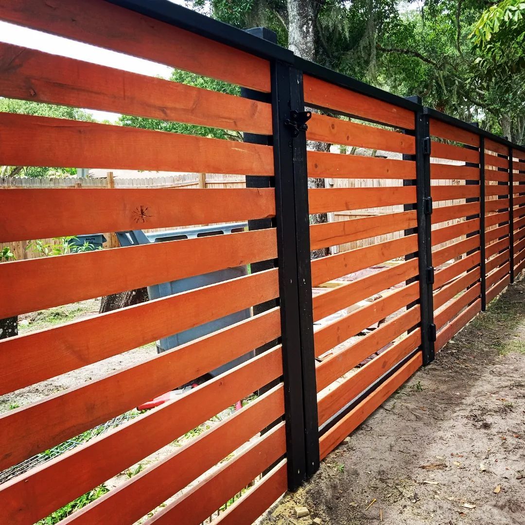 Fence Staining for Michael Anthony Building Services in Sarasota, FL