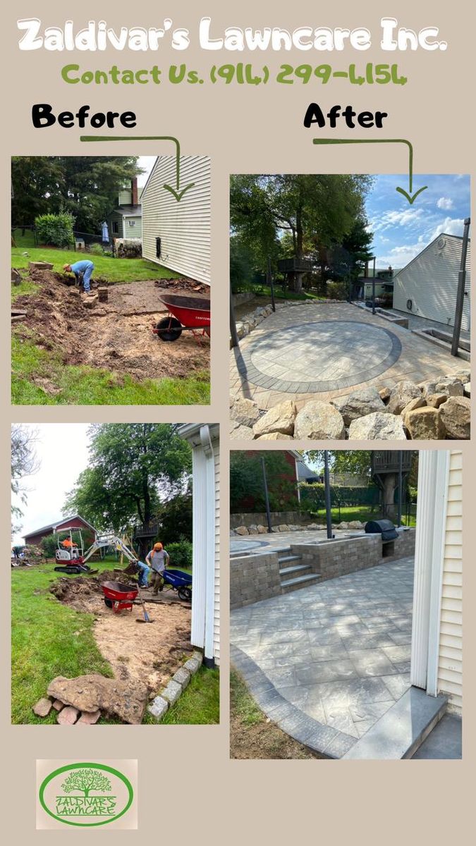 Retaining Wall Construction for Zaldivar’s Lawn Care INC  in Peekskill, NY