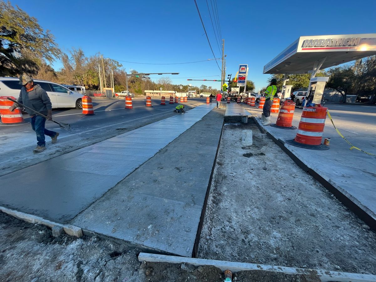 DOT Curbs for Lamar Construction in North Central, FL