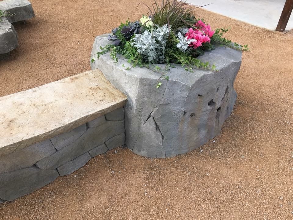 Custom Carved Concrete for Texas Curb N Borders in Houston, TX