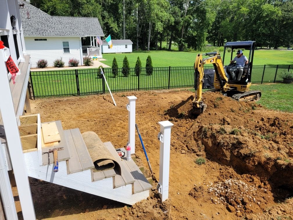 Excavation for OBAIR Contracting in Cookeville, TN