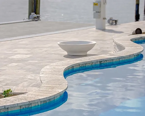 Pool Tiling (calcium build up cleaning) for Black Diamond Custom Pools LLC in Azle, TX