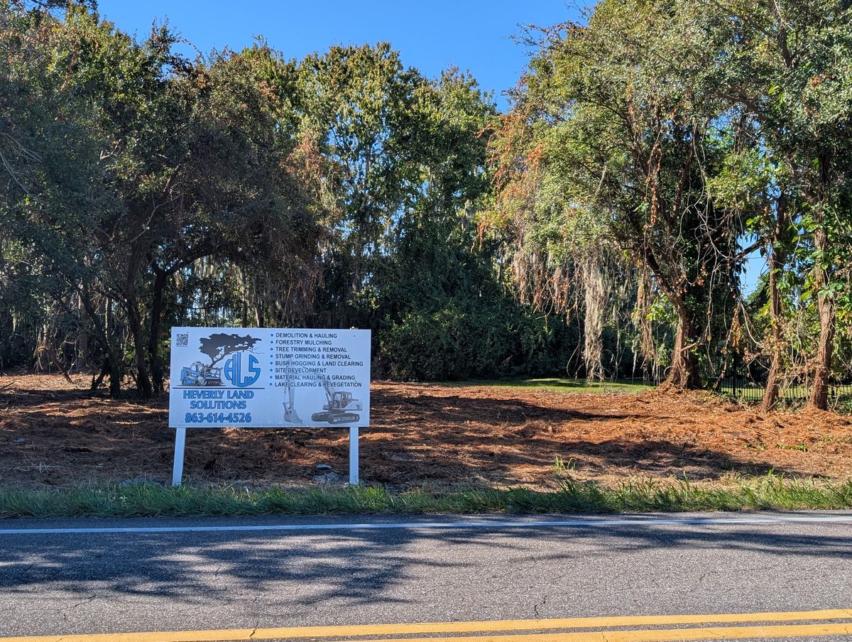  Site Development  for Heverly Land Solutions in Winter Haven, FL