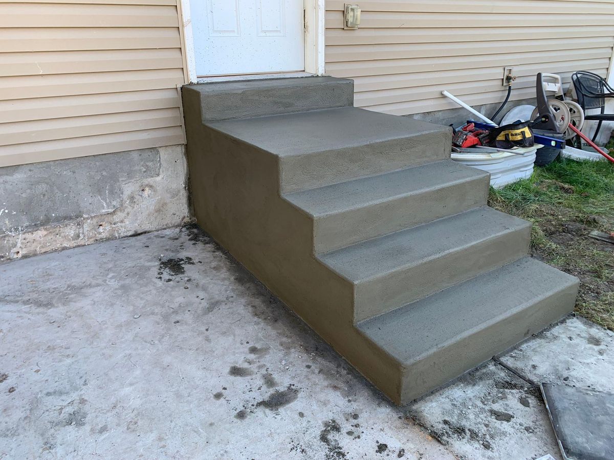 Stair Design & Installation for Diamond Peak Concrete in Garland, UT