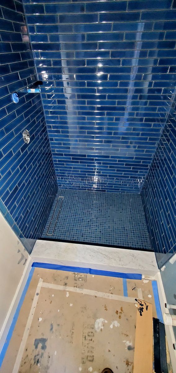 Tile Shower for D&J Custom Floors in Nederland, TX