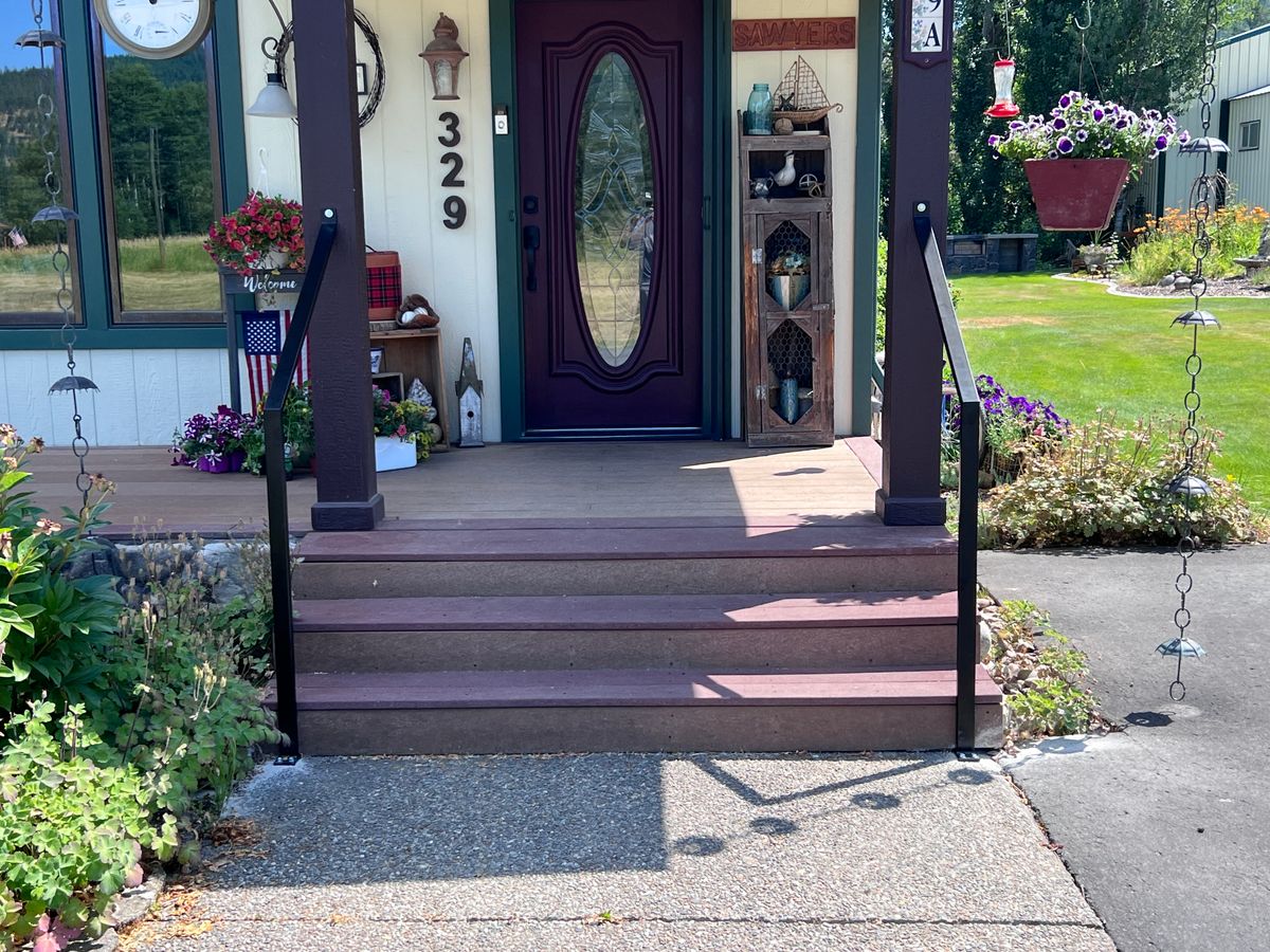 Custom railing for Weingart Welding & Fab in Coeur d'Alene, ID