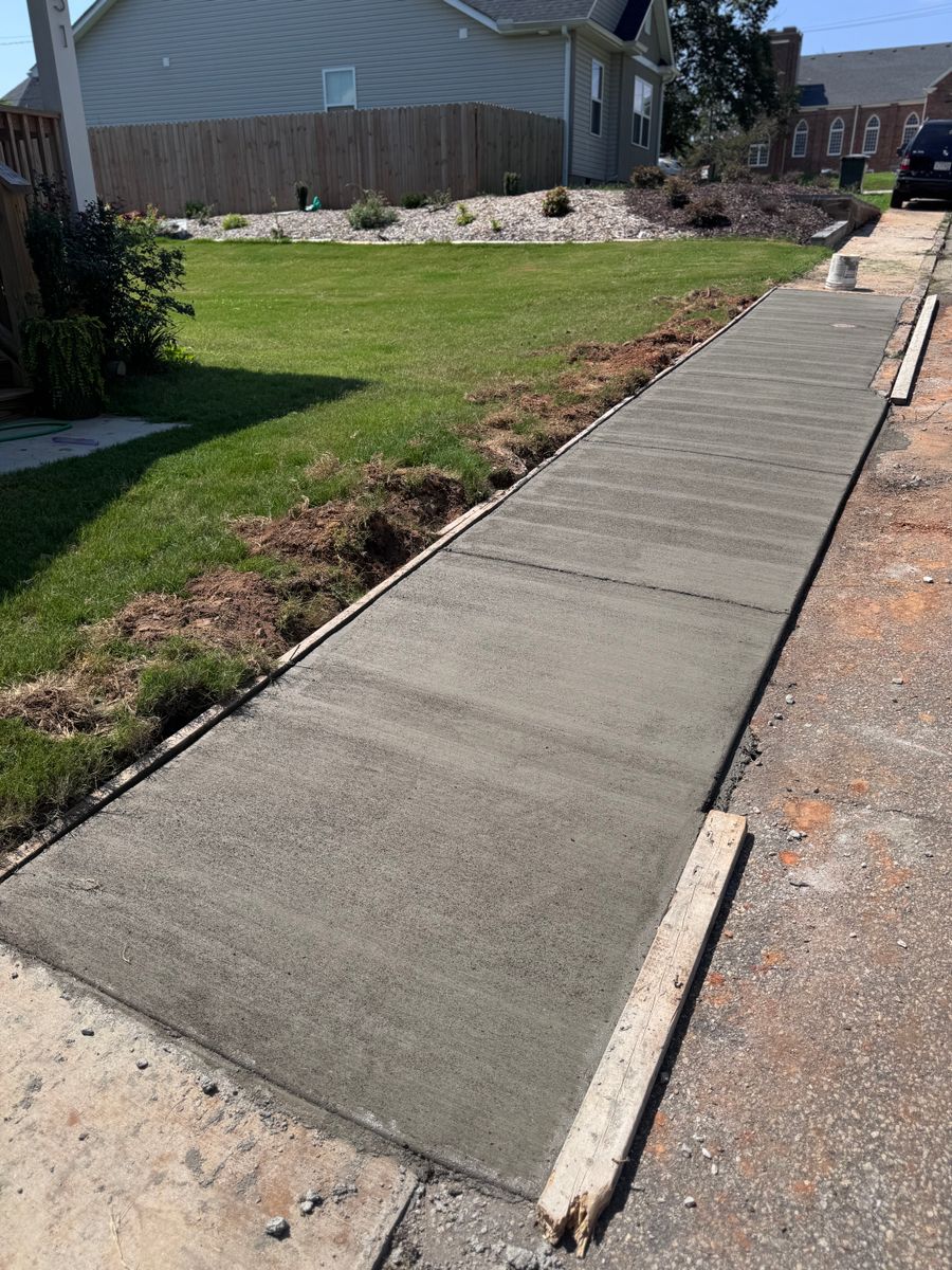 Sidewalks for JIF Concrete Services in Greenville, SC