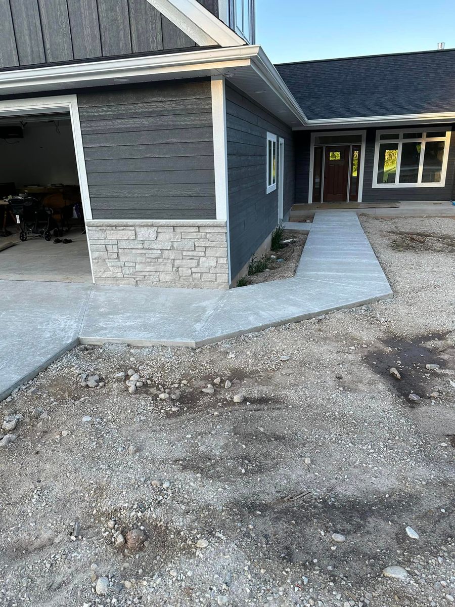 Concrete for Lake Ridge Construction LLC in Kiel, WI