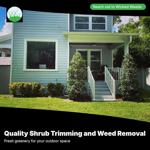 Shrub Trimming for Wicked Weeds Propertycare in Tampa, Florida