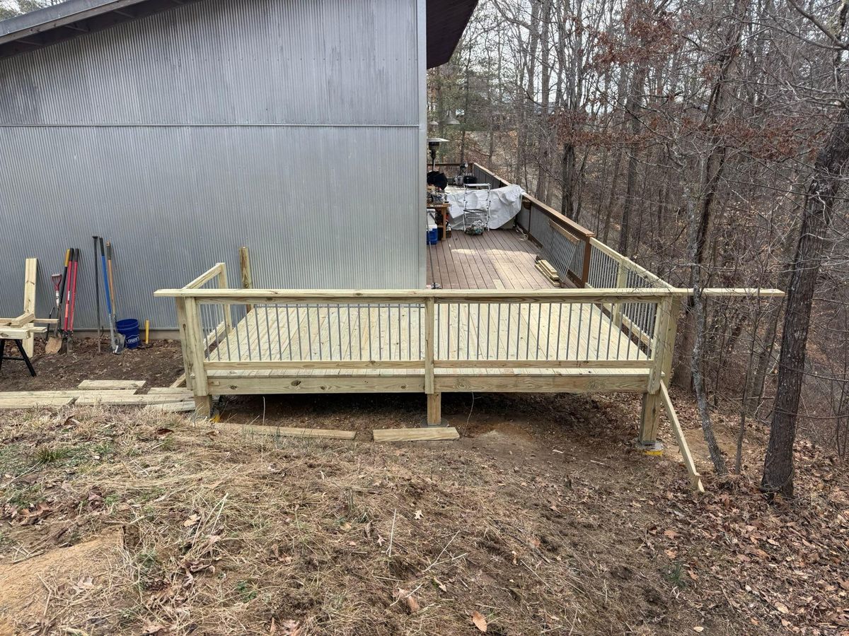 Deck & Patio Installation for Redwood Construction in Asheville, NC