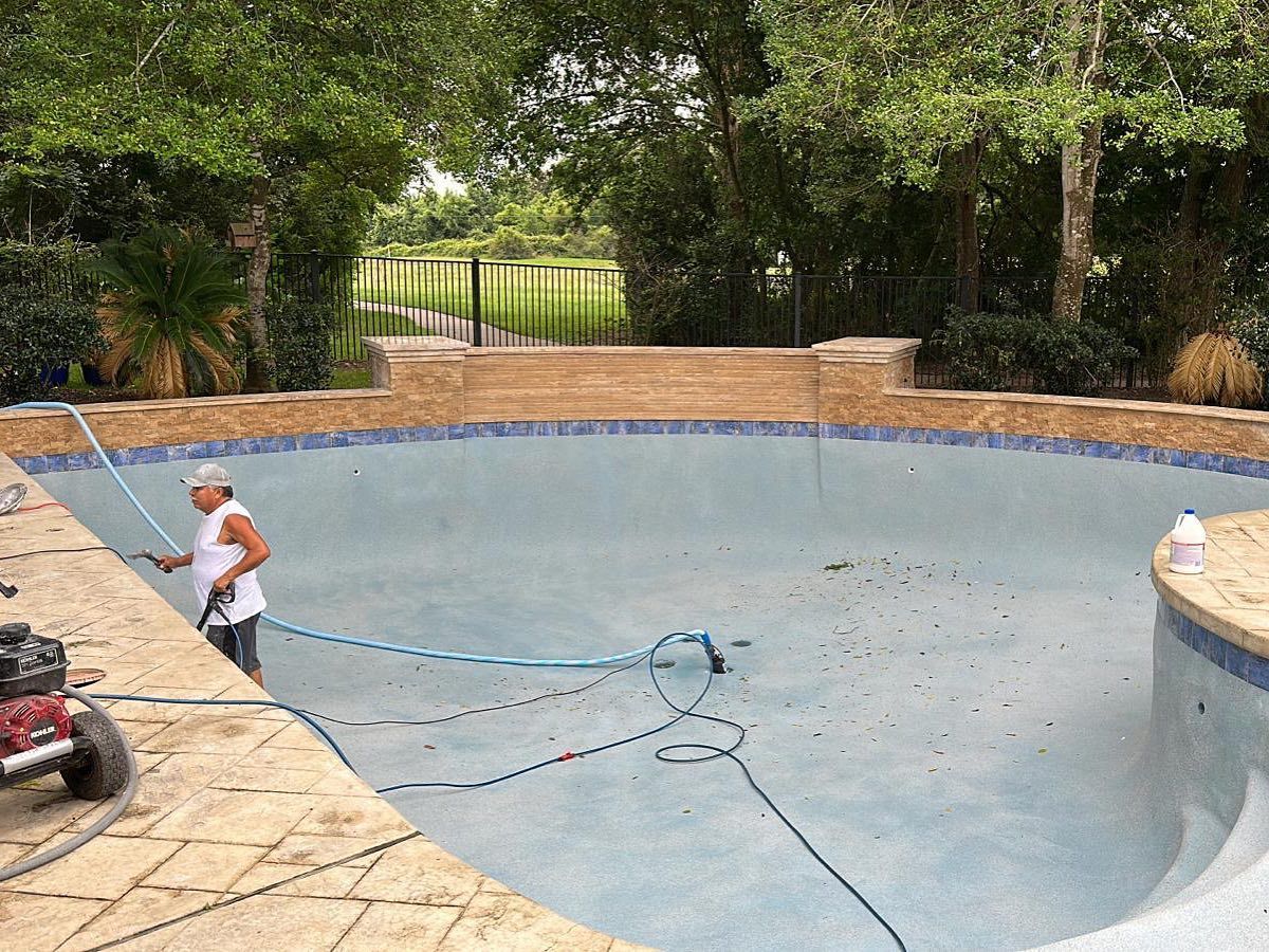 Custom Pool Construction for J & P Construction in Houston, TX