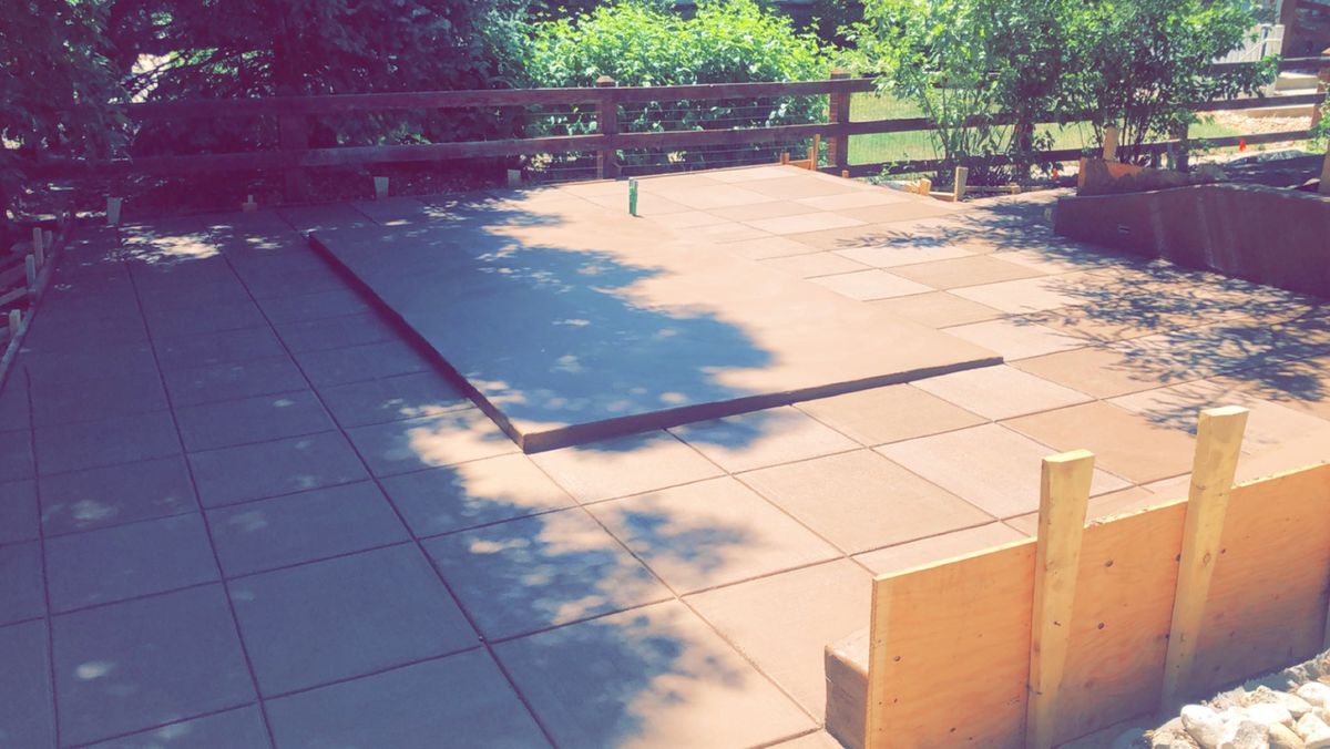 Stamped Concrete Installation for B&M Concrete LLC in Longmont, CO