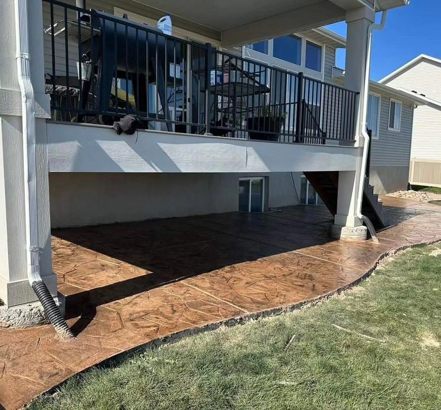 Stamped Concrete Installation for Legend Construction and Concrete   in Salt Lake City, UT