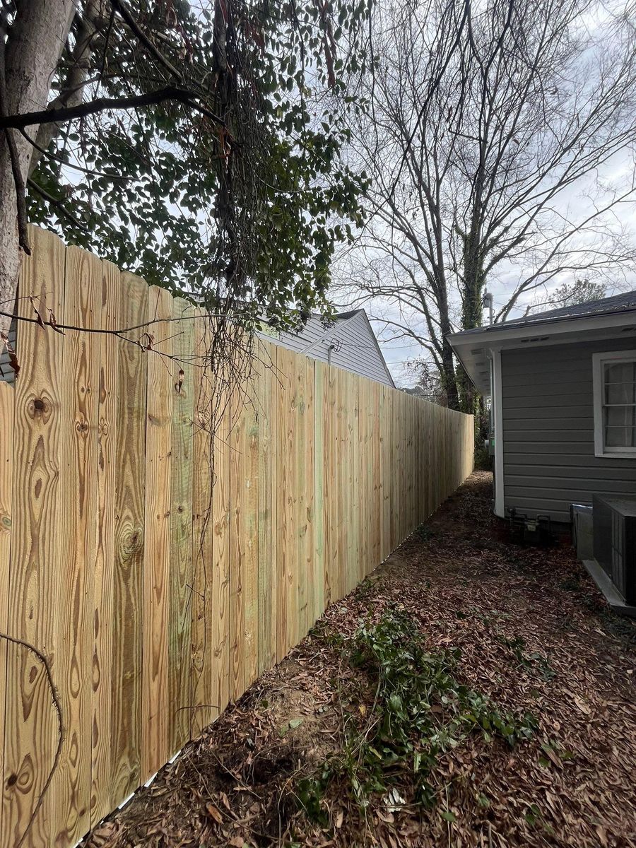Fence Installation for JB Nealy Fence in Elgin, SC