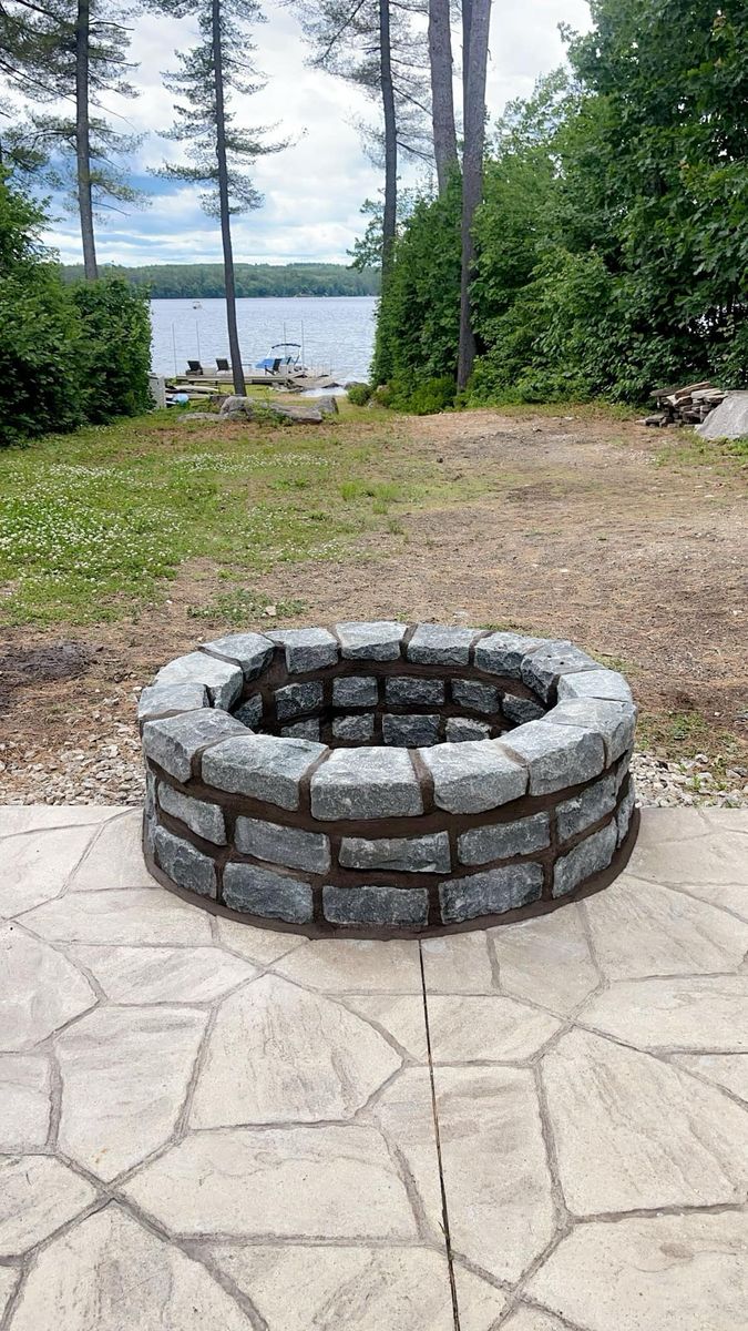 Patio Design & Construction for Smythe’s Stonework & Masonry in Buxton, ME