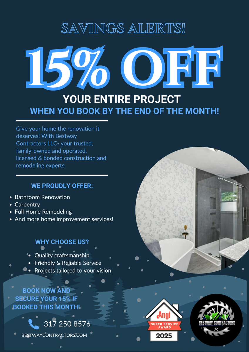 Carpentry for Bestway Contractors LLC in Indianapolis, IN