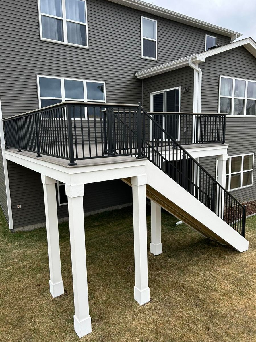 New Deck Construction for Radke Deck Works & Remodeling in Elk River,  MN