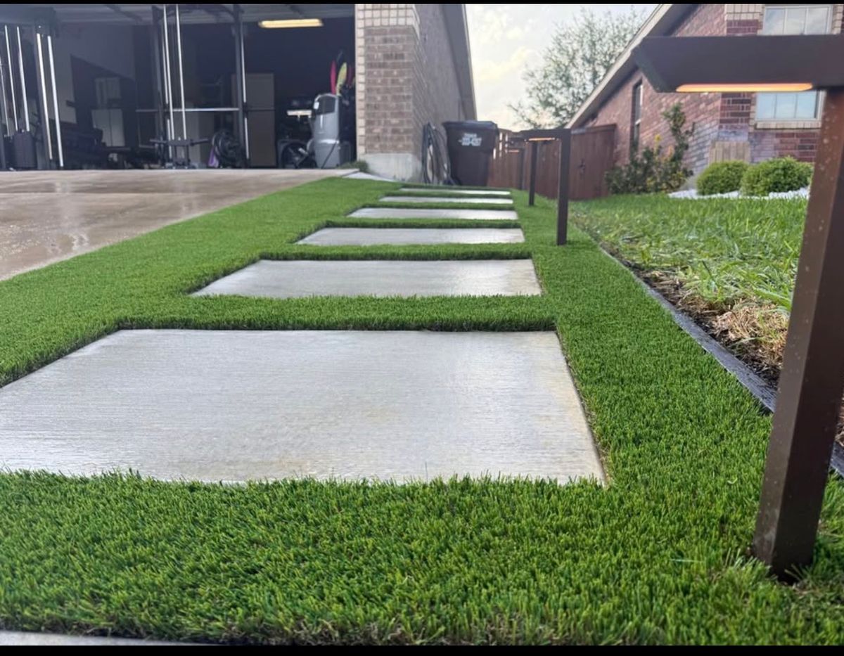 Turf Installation for Creative Edge Co. in San Antonio, TX