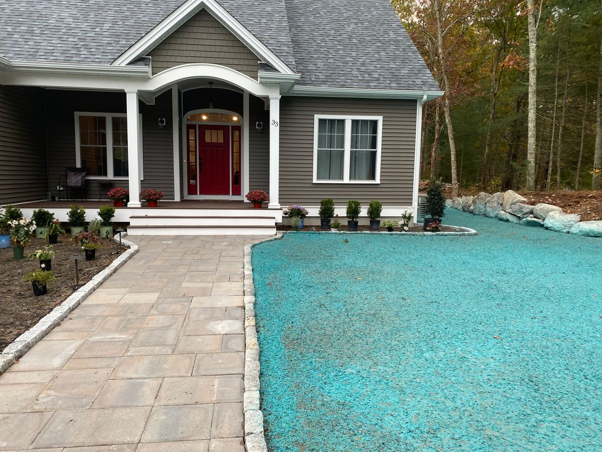 Hydroseeding for M.J. Construction & Landscape INC in Bristol, RI