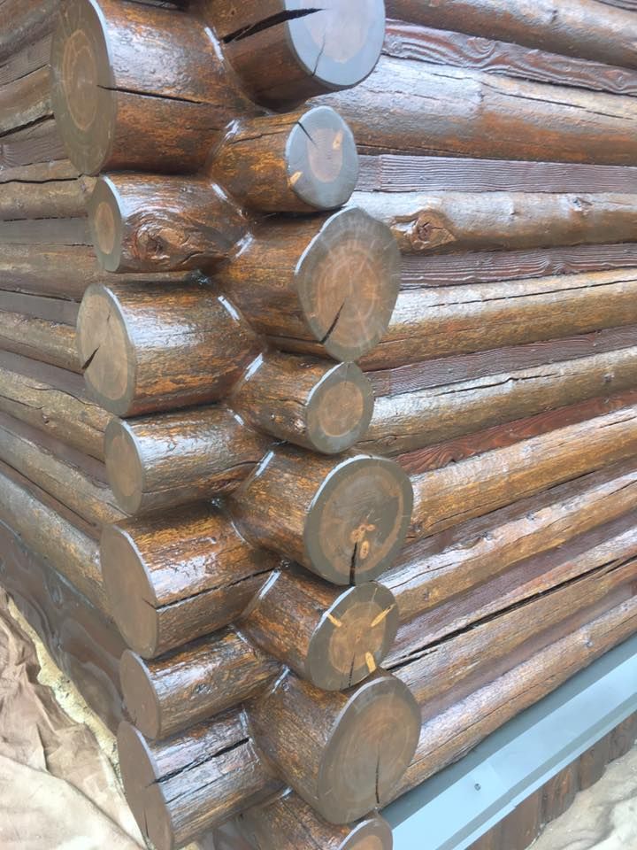 Staining for True Blue Logworks LLC in Corvallis, MT