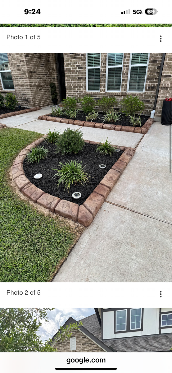 Landscaping for Texas Curb N Borders in Houston, TX
