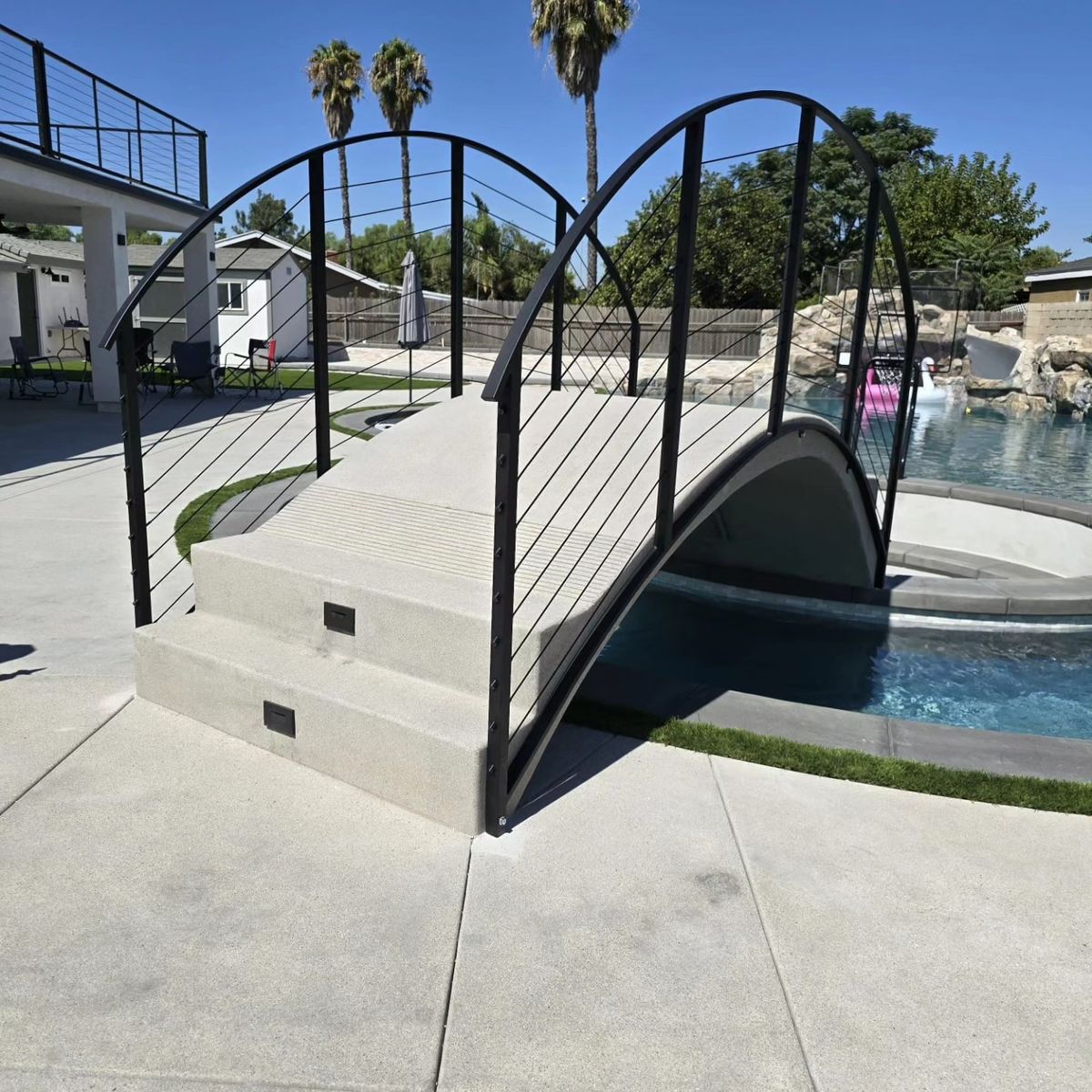 Glass Railing for Precision Iron Solutions in Ontario, CA
