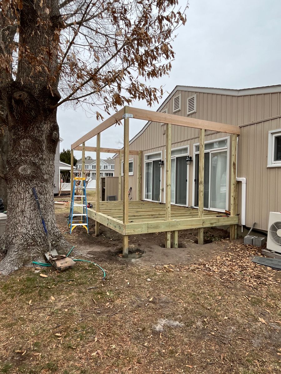 Deck & Patio Installation for First Class Home Services in Millsboro, DE