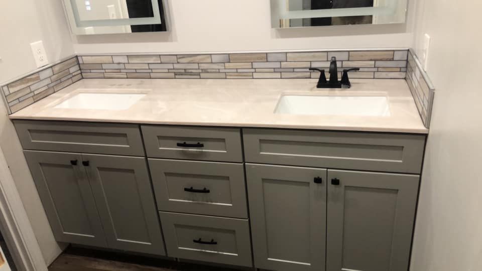 Kitchen Counter Tiling for The Tile Guy in Paris, TN