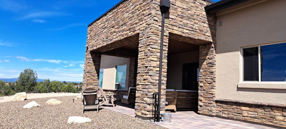 Custom Stone installation for Exquisite Techniques Construction LLC in Prescott, AZ