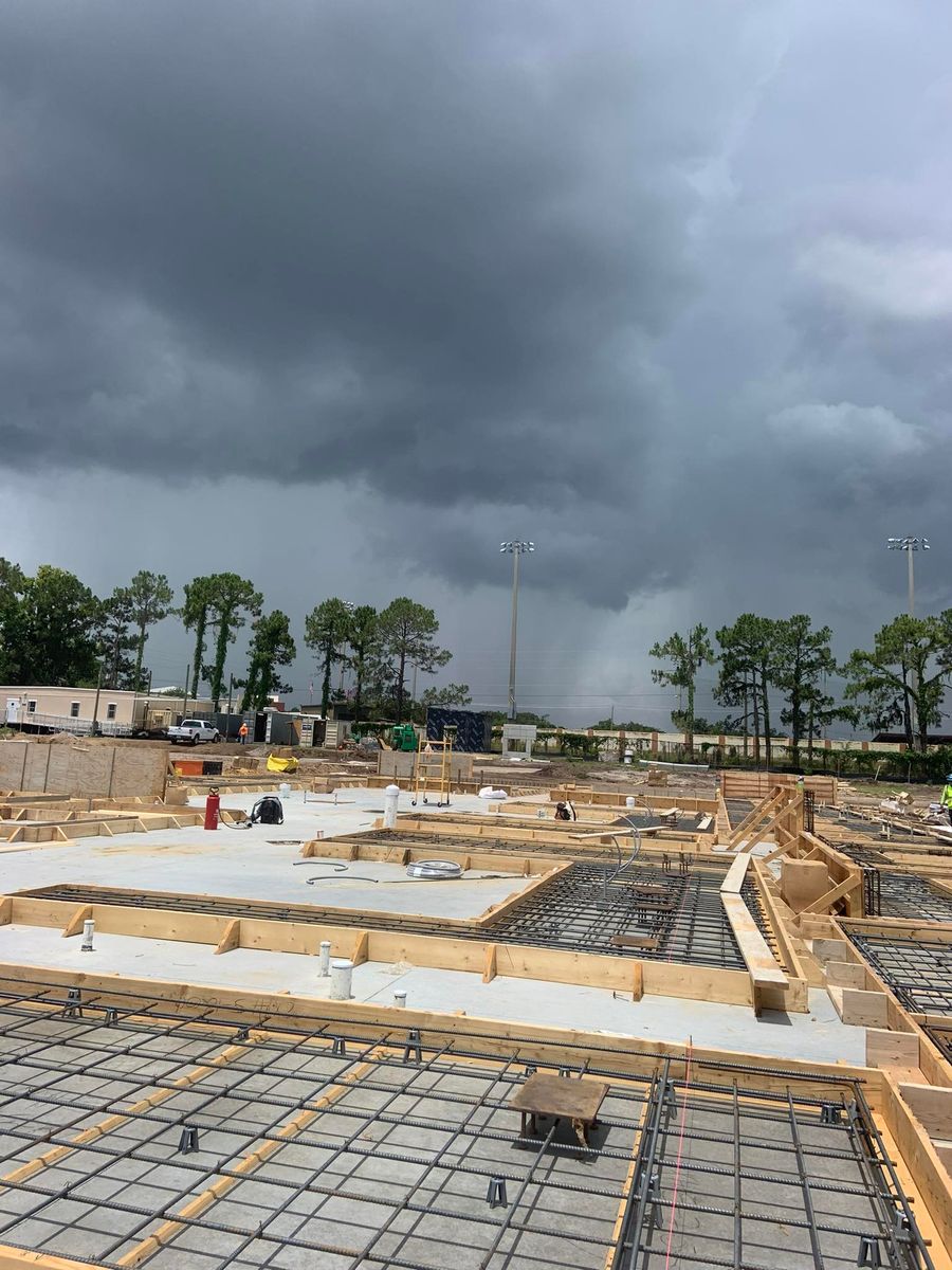 Concrete Slab Construction for Cornerstone Concrete Solutions LLC in Lakeland, FL
