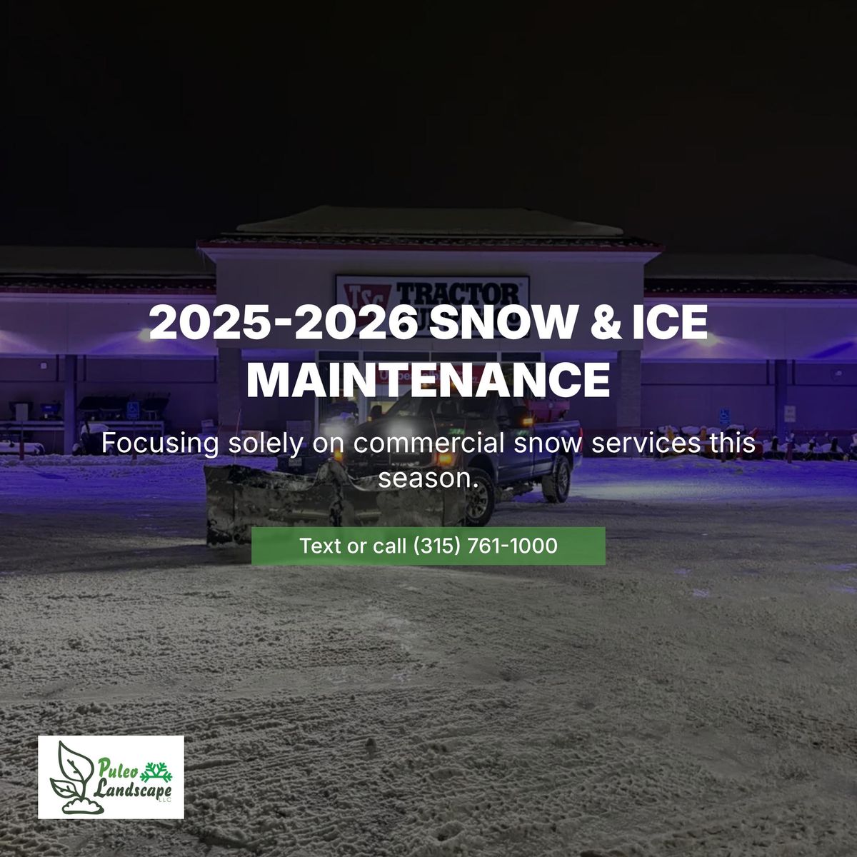 Snow Removal & Plowing for Puleo Landscape LLC in Canastota , NY