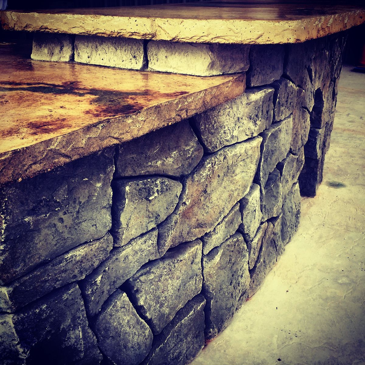 Custom Carved Concrete for Texas Curb N Borders in Houston, TX