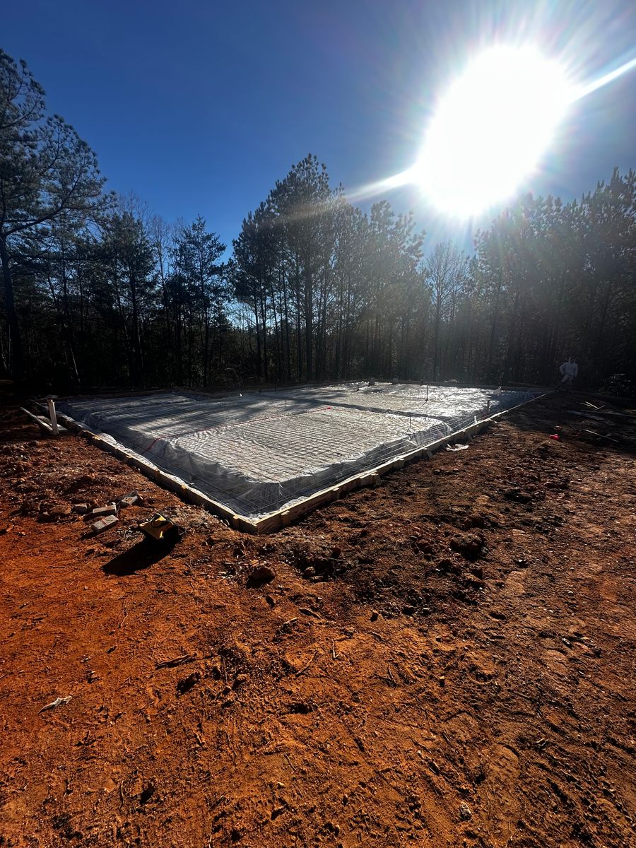 Concrete Slab Construction for J & Son Construction LLC in Forest City, NC