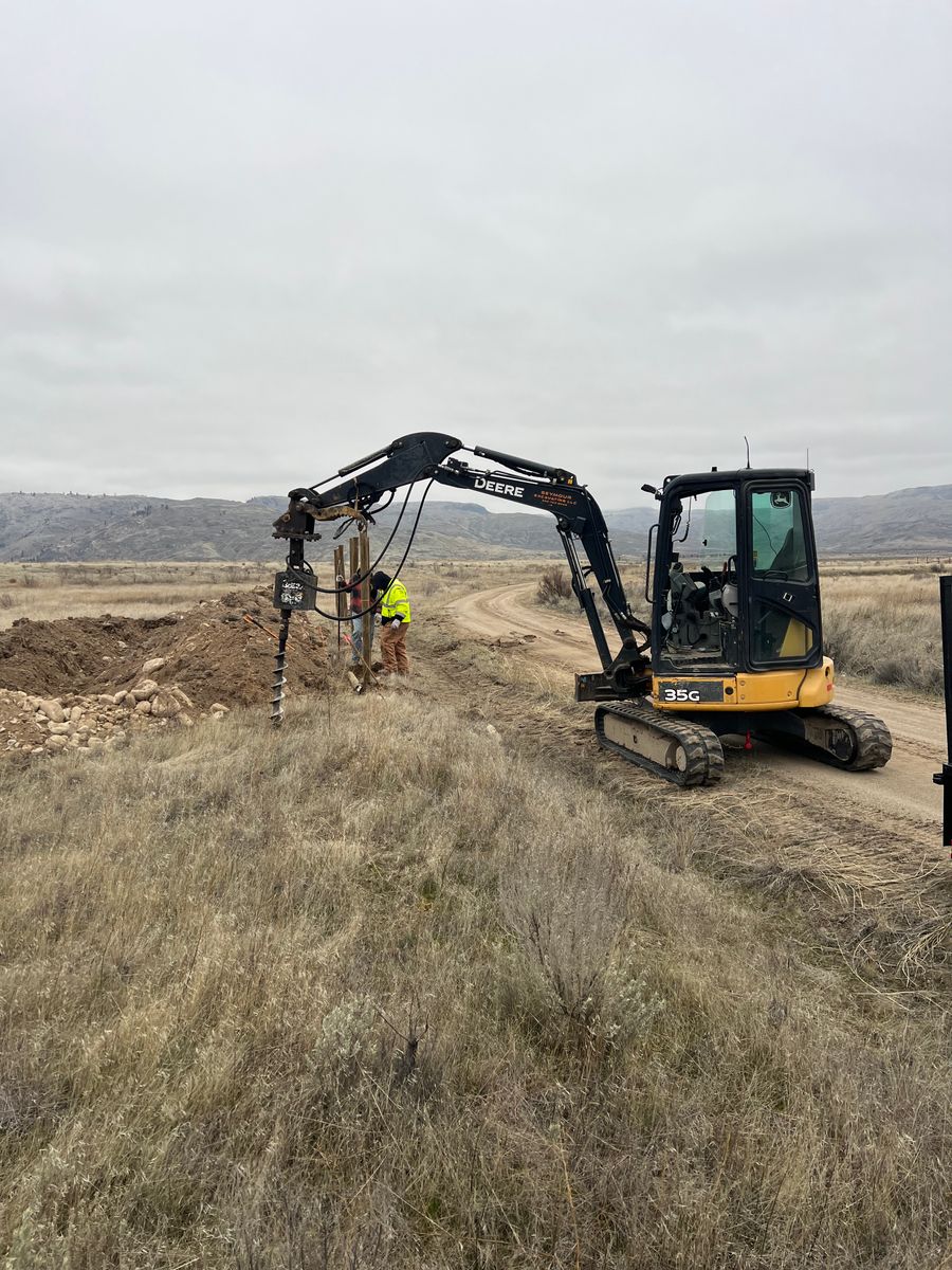 Trenching for Seymour Excavating in Omak, WA