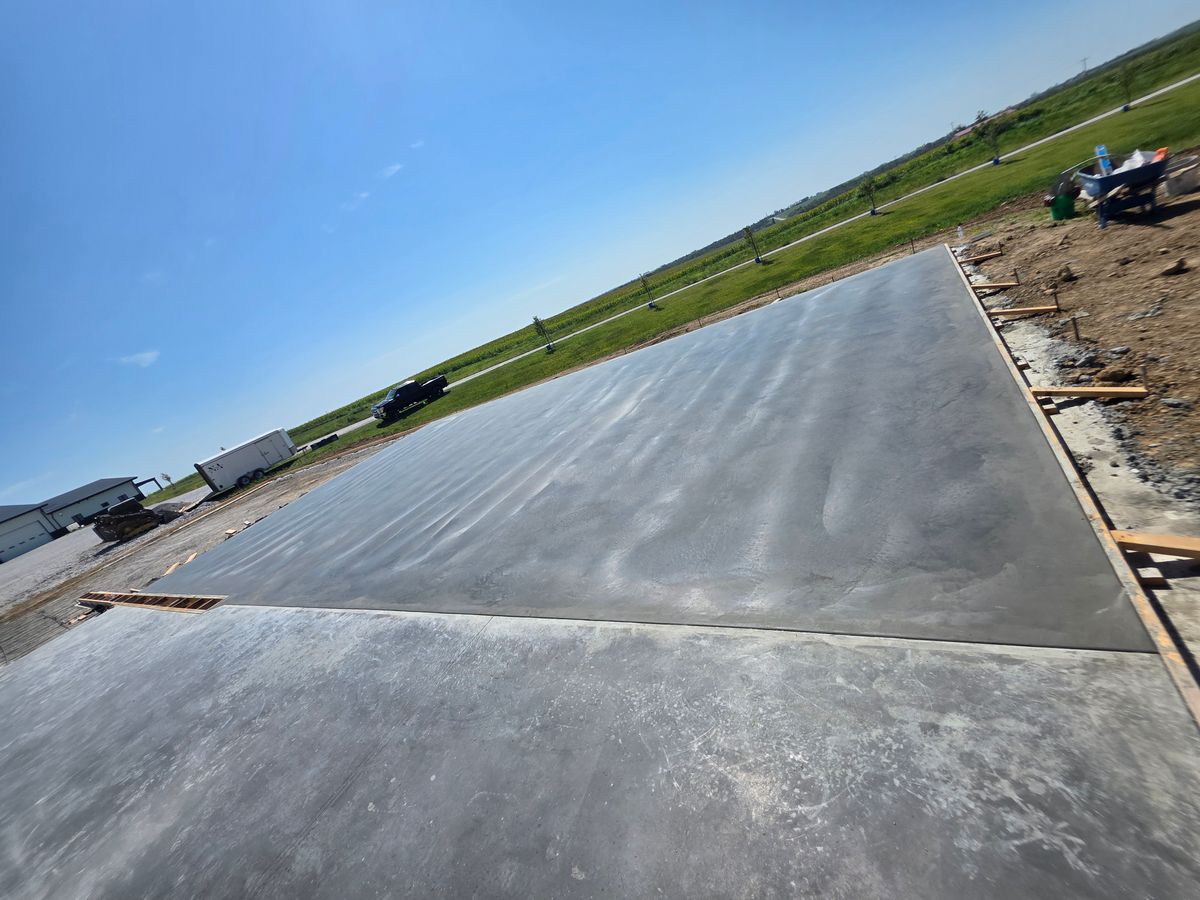 Concrete Slab Construction for New Age Concrete in Perry, IA