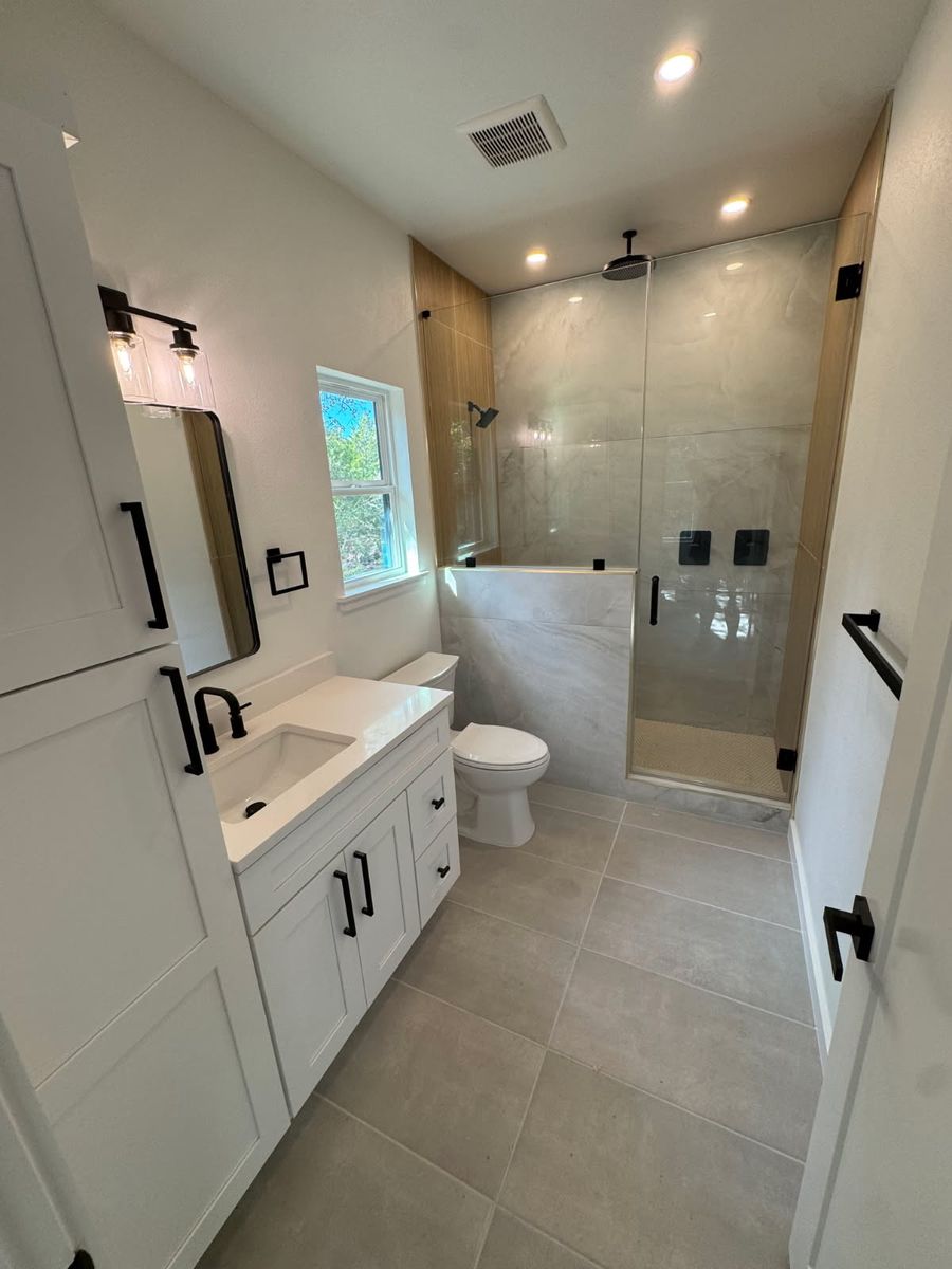 Tiling for Concord Builders in Lockhart, TX