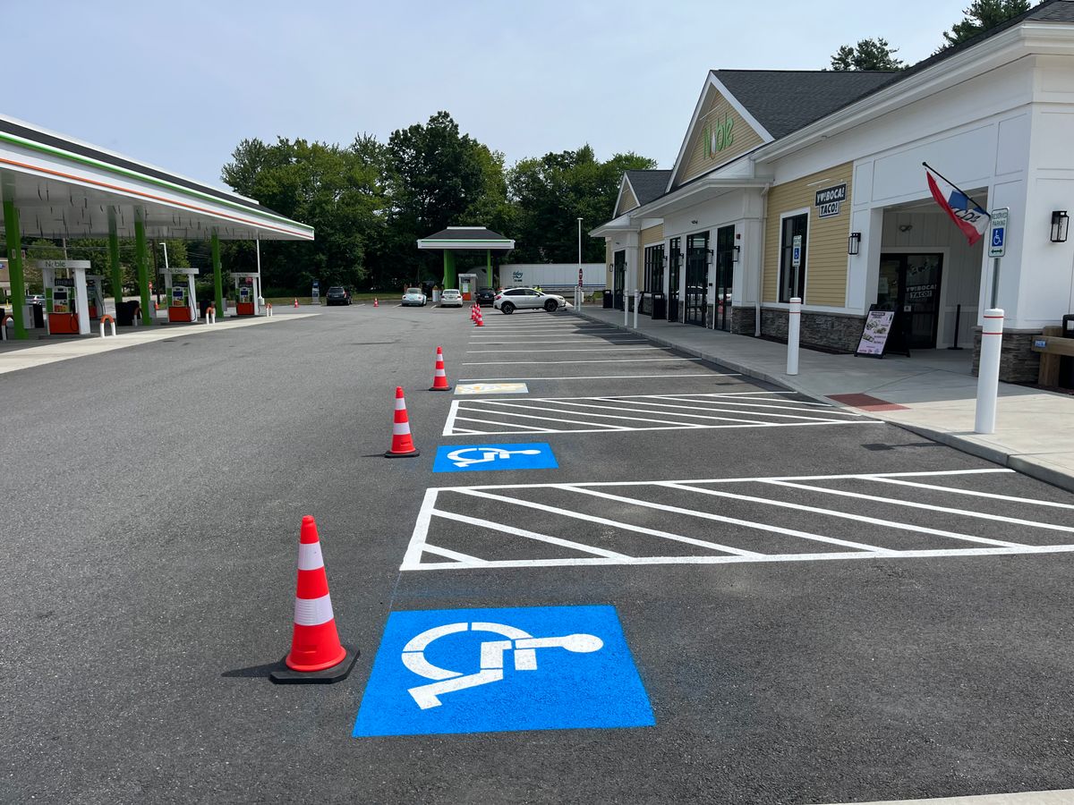 Striping for Cates Sealcoating and Striping in Charlton, MA