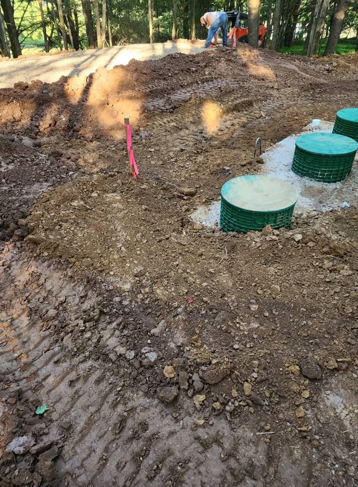 Septic System Installation for Heckman Hauling & Excavating in Nescopeck, PA