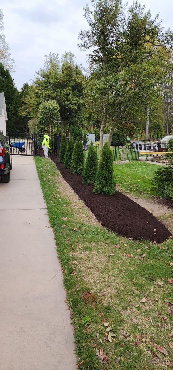 Mulch Installation for Absolute Lawn Solutions LLC in Sutherland, VA