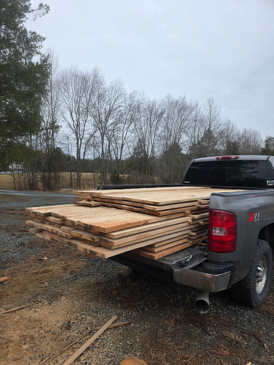Custom Sawmilling for Smith Tree Experts in Palmyra, VA