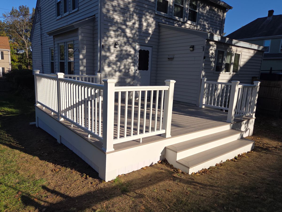 Deck Construction for Tuplin and Sons  in Braintree, MA
