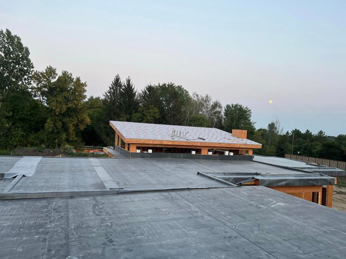 Low Slope EPDM Roofing Installation for Patriot Roofing Plus LLC in Pequot Lakes, MN