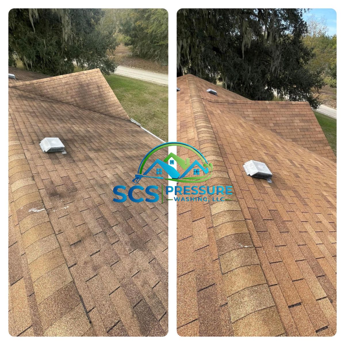 Roof Soft Washing for SCS Pressure Washing LLC in Hilton Head Island, SC